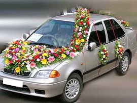 Decorated Car For wedding 